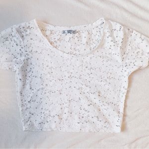 ::SOLD:: Zara lace crop top